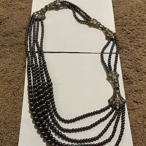 Heidi Daus Black Multi-Strand Necklace